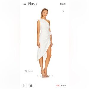 Elliatt White Astoria One Shoulder Dress